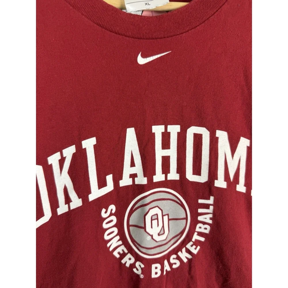 Vintage‎ Oklahoma Sooners Tshirt Men's XL Basketball Nike Center Swoosh College